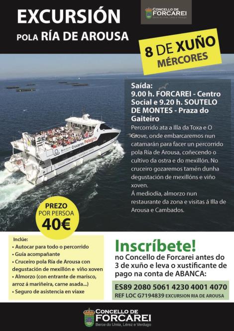 EXCURSIÓN POLA RÍA DE AROUSA PARA A VECIÑANZA